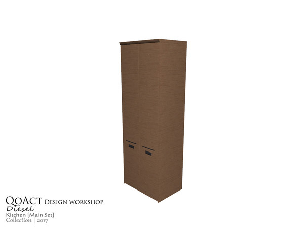 Sims 3 — Diesel Cabinet High by QoAct — Part of the Diesel Kitchen QoAct Design Workshop | 2017 Kitchen Collection