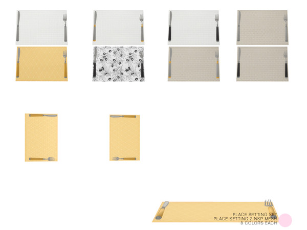 Sims 4 — Place Setting 2 NSP Mesh by DOT — Place Setting 2 NSP Mesh by DOT of The Sims Resource