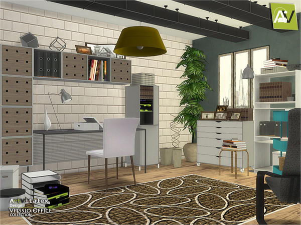 Sims 4 — Vitssjo Office by ArtVitalex — - Vitssjo Office - ArtVitalex@TSR, Oct 2017 - All objects three has a different