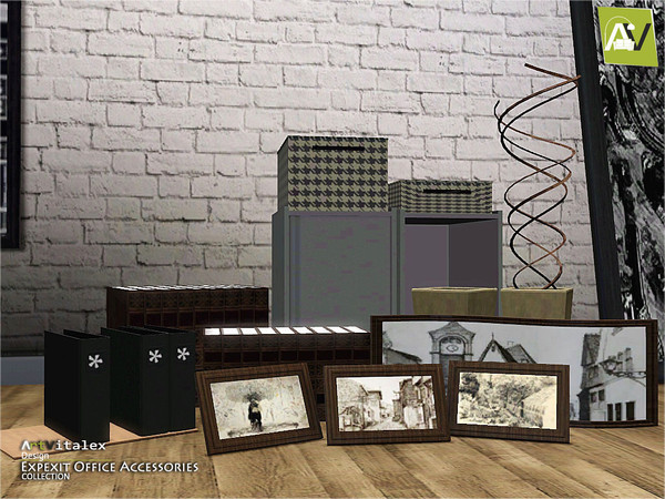 Sims 3 — Expexit Office Accessories by ArtVitalex — - Expexit Office Accessories - ArtVitalex@TSR, May 2016 - All objects