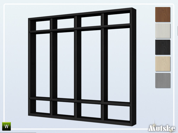 Sims 4 — Urban Window Counter 4 2x1 by Mutske — This window is part of the Urban Constructionset. Made by Mutske@TSR. 