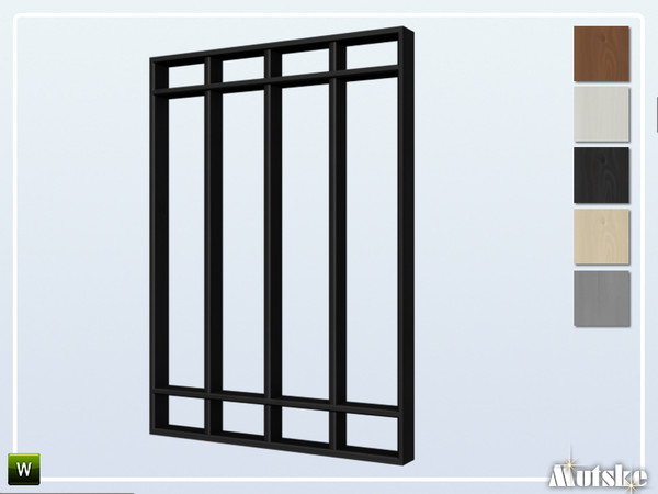 Sims 4 — Urban Window Tall 4 2x1 by Mutske — This window is part of the Urban Constructionset. Made by Mutske@TSR. 