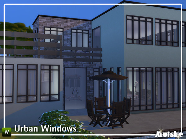 Sims 4 — Urban Constructionset by Mutske — This is a conversion of my Windowvation Window Add-on of sims 3. Make sure