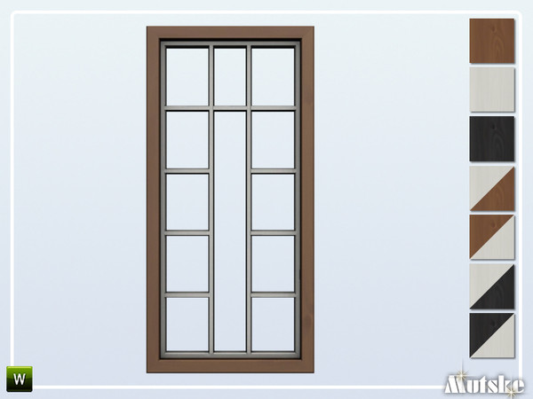 Sims 4 — Bari Window Middle S2x1 by Mutske — This window is part of the Bari Constructionset. Made by Mutske@TSR. 