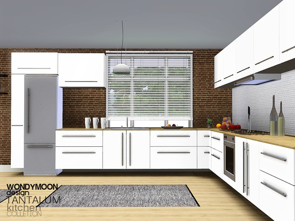 Sims 3 — Tantalum Kitchen by wondymoon — - Tantalum Kitchen - Wondymoon|TSR - Creations'2017 - Set Contains -2 Counter