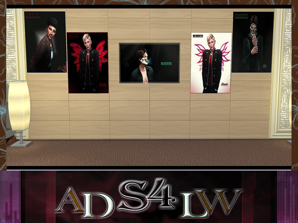 Sims 4 — Rebirth Group_Posters_Pack3 by ADLW — Posters from the group of my part Sims, The Boys Band Rebirth. Members: