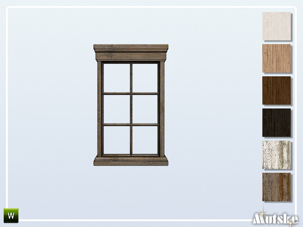Sims 4 — Upton Window Counter Single 2x1 by Mutske — This window is part of the Upton Constructionset. Made by