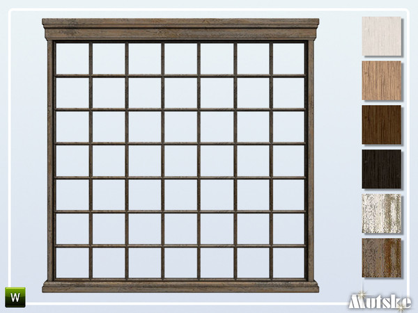 Sims 4 — Upton Window Tall 3x1 by Mutske — This window is part of the Upton Constructionset. Made by Mutske@TSR. 