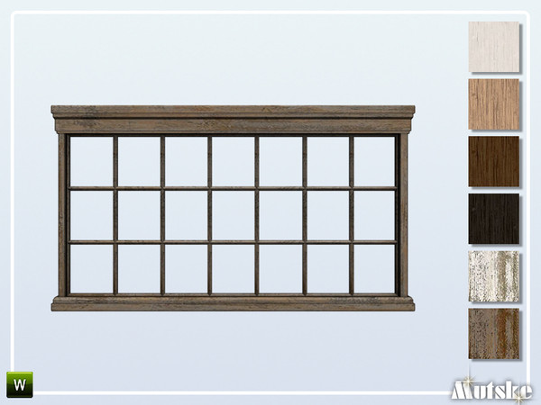 Sims 4 — Upton Window Counter 3x1 by Mutske — This window is part of the Upton Constructionset. Made by Mutske@TSR. 