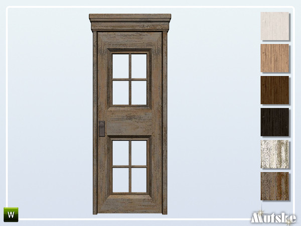 Sims 4 — Upton Door Glass 1x1 by Mutske — This door is part of the Upton Constructionset. Made by Mutske@TSR. 