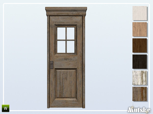 Sims 4 — Upton Door Top Glass Single 2x1 by Mutske — This door is part of the Upton Constructionset. Made by Mutske@TSR. 