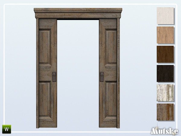 Sims 4 — Upton Door Pocket 2x1 by Mutske — This arch/door is part of the Upton Constructionset. Made by Mutske@TSR. 