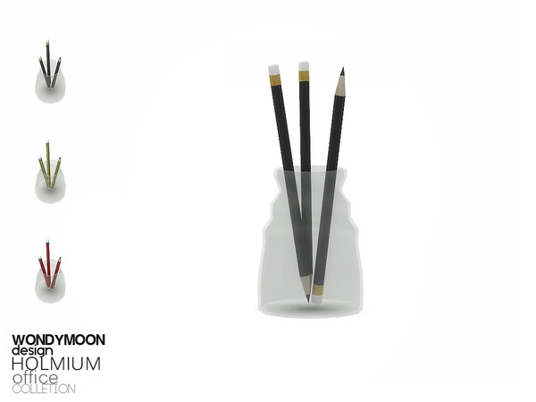 Sims 4 — Holmium Pen Holder by wondymoon — - Holmium Office - Pen Holder - Wondymoon|TSR - Creations'2017