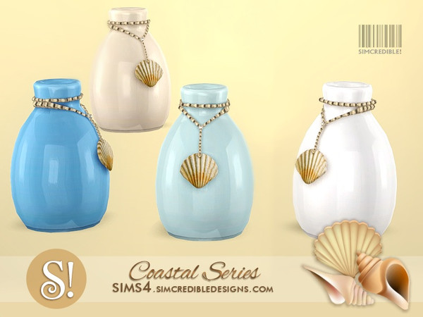Sims 4 — Coastal Extras - small empty vase bejeweled by SIMcredible! — by SIMcredibledesigns.com available at TSR 4