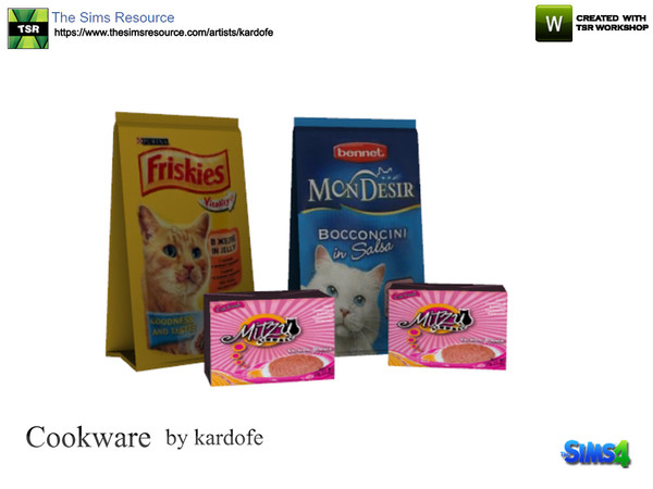 Sims 4 — kardofe_Cookware_Cat food by kardofe — Cat food bottle group