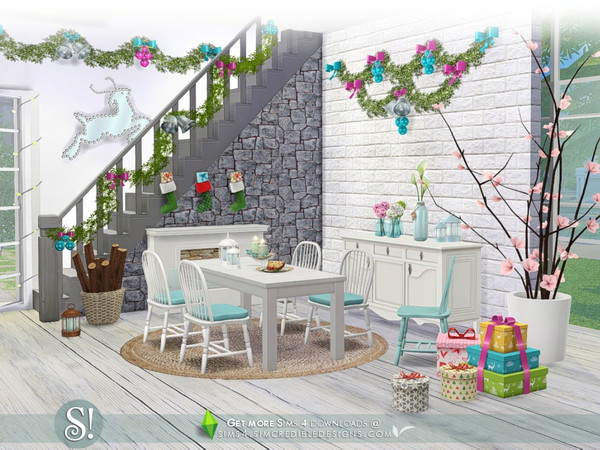 Sims 4 — Happy Holidays by SIMcredible! — Bringing more festive decor items for your sims. This time, by request :D 17