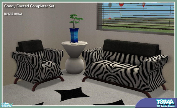 Sims 2 — Candy Coated Completer Set by MsBarrows — The Candy Coated Couch is another nice sofa that went with absolutely
