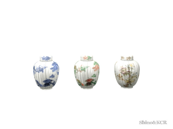 Sims 4 — Japan Dining - Antique Vase by ShinoKCR — Antique Japanese Vase in Clutter