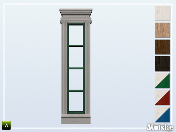 Sims 4 — Caesar Window Small Tall 1x1 by Mutske — This window is part of the Caesar Constructionset. Made by Mutske@TSR. 