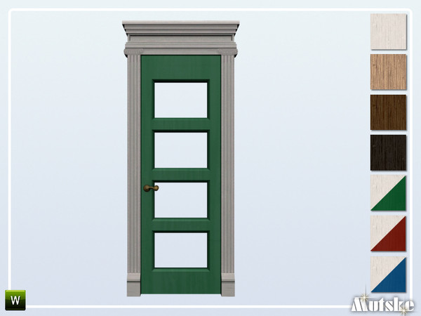Sims 4 — Caesar Door Glass 1x1 by Mutske — This door is part of the Caesar Constructionset. Made by Mutske@TSR. 