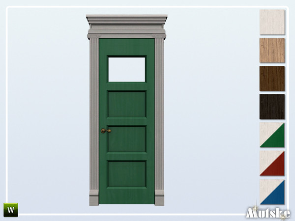 Sims 4 — Caesar Door Top Glass 1x1 by Mutske — This door is part of the Caesar Constructionset. Made by Mutske@TSR. 