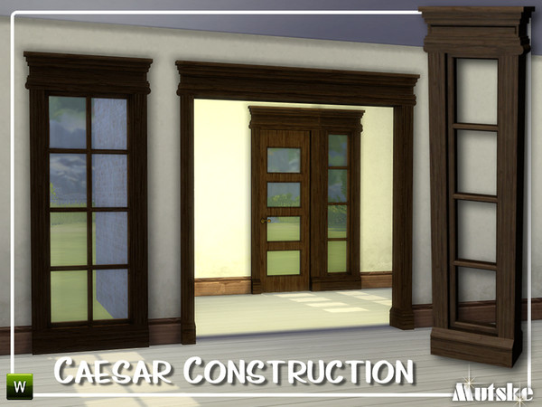 Sims 4 — Caesar Constructionset by Mutske — This new construction set can be used for a modern home or even a victorian