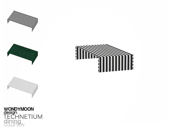 Sims 4 — Technetium Table Cloth by wondymoon — - Technetium Dining - Table Cloth - Wondymoon|TSR - Creations'2018