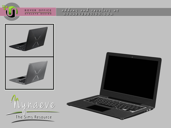 Sims 4 — Rover Laptop by NynaeveDesign — Rover Office - Laptop Located in: Electronics - Computers Price: 921 Tiles: 1x1