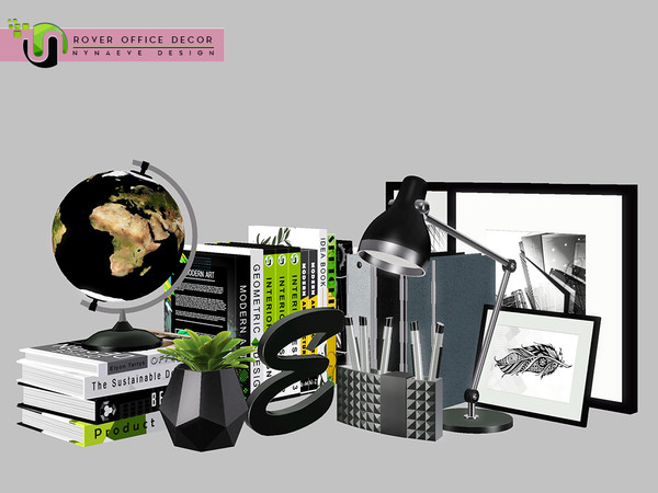 Sims 3 — Rover Office Decor by NynaeveDesign — Keep your sims happy by stocking up their desk with all they need,