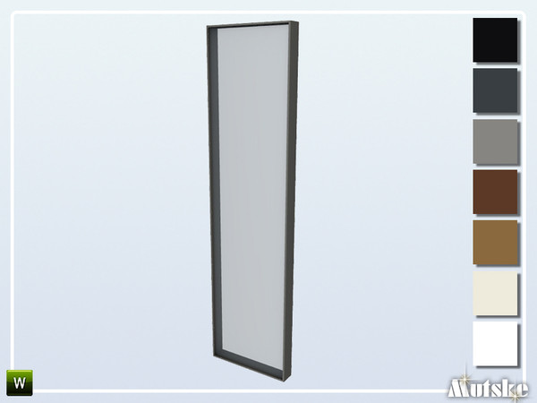 Sims 4 — Pilton Window Mid Wall 1x1 by Mutske — This window is part of the Pilton Constructionset. Also works on a