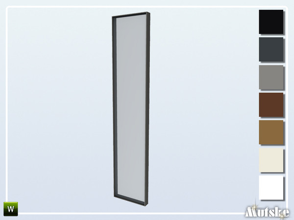 Sims 4 — Pilton Window Tall Wall 1x1 by Mutske — This window is part of the Pilton Constructionset. Also works on a