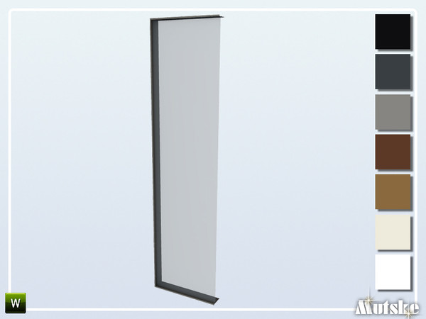 Sims 4 — Pilton Window Mid Wall Left Side by Mutske — This window is part of the Pilton Constructionset. Also works on a