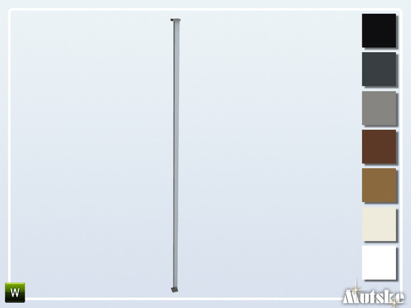 Sims 4 — Pilton Window Mid Wall Corner by Mutske — This window is part of the Pilton Constructionset. Made by Mutske@TSR.