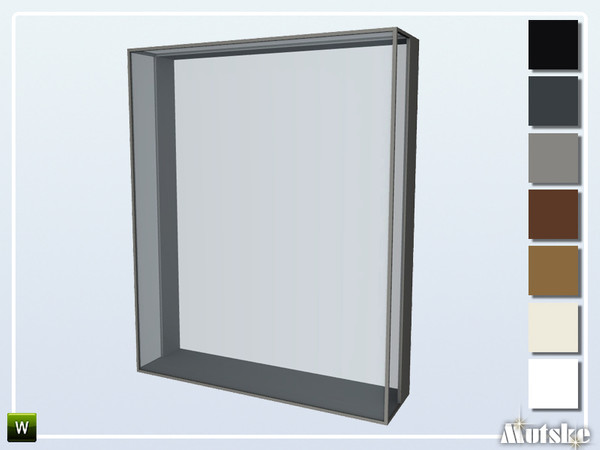 Sims 4 — Pilton Window Middle 2x1 by Mutske — This window is part of the Pilton Constructionset, with slots. Made by