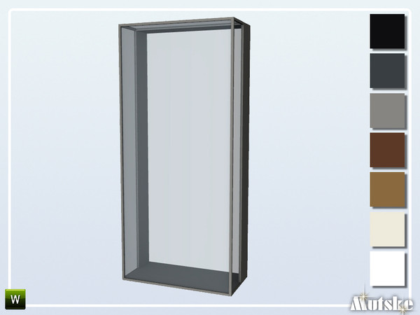 Sims 4 — Pilton Window Middle 1x1 by Mutske — This window is part of the Pilton Constructionset, with slots. Made by