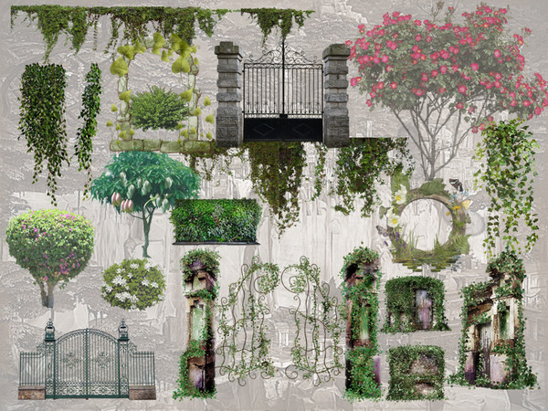 Sims 4 — D720 Wall Decals - set by Danuta720 — 120 stickers. by Danuta720
