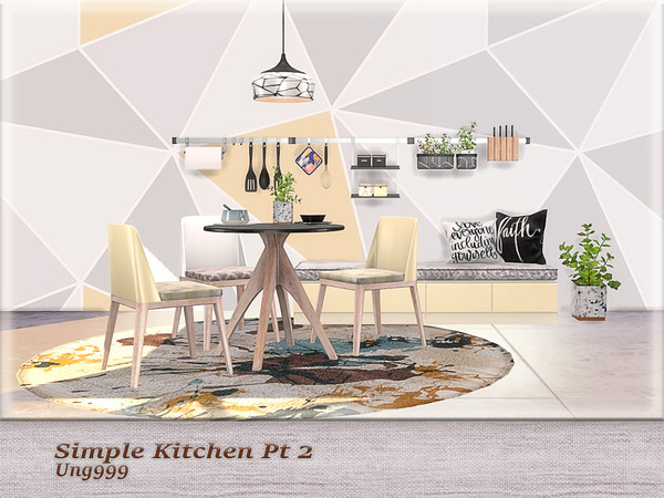 Sims 4 — Simple Kitchen Pt.2 by ung999 — Second part of Simple Kitchen set, set includes the following 12 objects: 3
