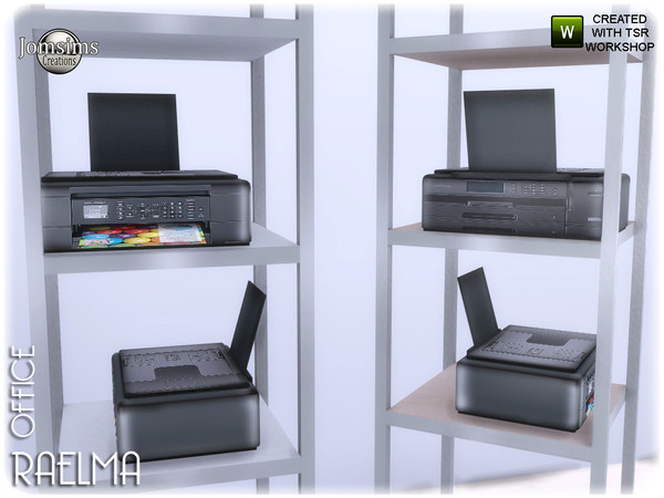 Sims 4 — raelma printer deco by jomsims — raelma printer deco