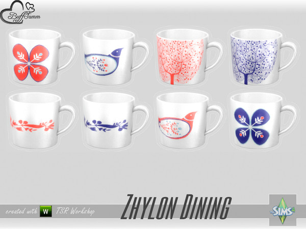 Sims 4 — Dining Zhylon Cup Espresso by BuffSumm — Part of the *Diningroom Zhylon Set* Created by BuffSumm @ TSR