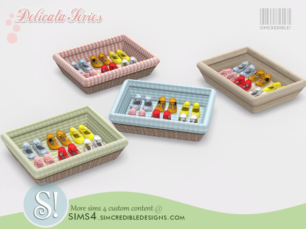 Sims 4 — Delicata toddlers - shoes tray by SIMcredible! — by SIMcredibledesigns.com available at TSR 4 colors variations