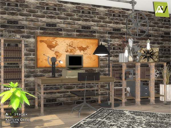 Sims 4 — Kaitlyn Office by ArtVitalex — - Kaitlyn Office - ArtVitalex@TSR, Jun 2018 - All objects three has a different