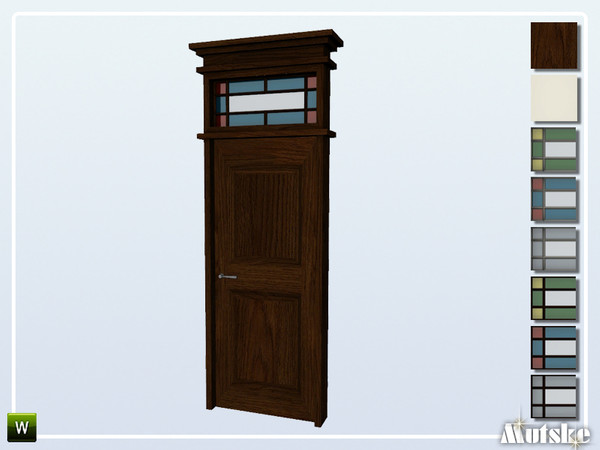 Sims 4 — Darton Door Glass 1x1 by Mutske — This door is part of the Darton Constructionset. Made by Mutske@TSR. 