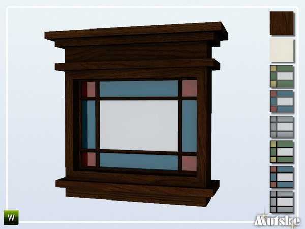 Sims 4 — Darton Window Privat Single 2x1 by Mutske — This window is part of the Darton Constructionset. Made by