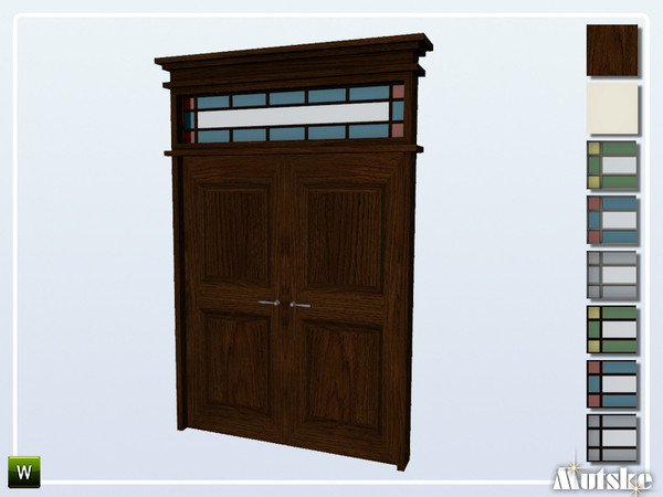 Sims 4 — Darton Door Glass 2x1 by Mutske — This door is part of the Darton Constructionset. Made by Mutske@TSR. 