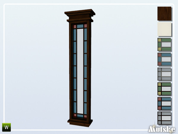 Sims 4 — Darton Window Tall Small 1x1 by Mutske — This window is part of the Darton Constructionset. Made by Mutske@TSR. 