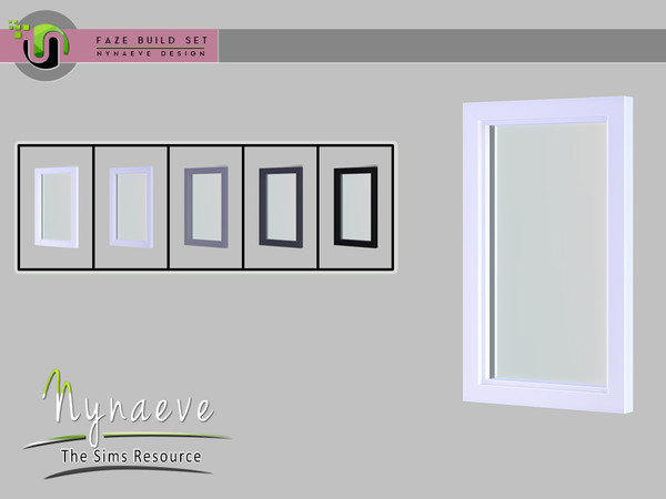 Sims 4 — Faze Counter Window (closed) by NynaeveDesign — Faze Build Set - Counter Window (closed) Located in Build -