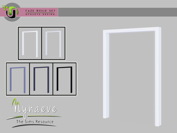Sims 4 — Faze Double Arch by NynaeveDesign — Faze Build Set - Double Arch Located in Build - Doors Price: 289 Tiles: 1x1