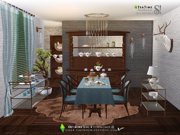 Sims 4 — Tea Time by SIMcredible! — It's Tea time! Although most of you are enjoying the Summer, it's winter here below
