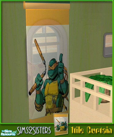 Sims 2 — S2S TurtleChildroomPart II-1tile Curtain by sims2sisters — 1tile Curtain