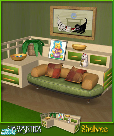 Sims 2 — S2S Turtle Childroom Part II  - Shelves by sims2sisters — Shelves